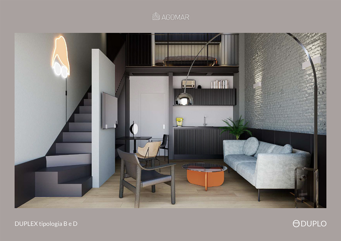 DUPLO 66: Appartamento 35 – DUPLEX tipologia B
